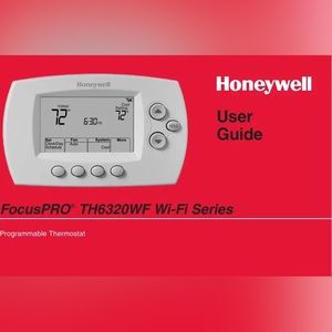Honeywell Focus pro th6320wf Wi-Fi series thermostat.